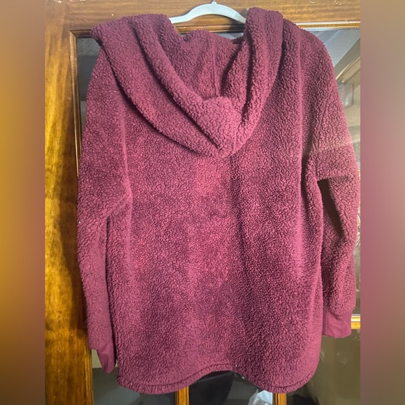 Fleece Hooded Cardigan-style Jacket - Picture 2 of 5